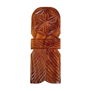 Hutson Premium Handmade Pure Sheesham Wood Thekua Khajoor Mould (Thekua Sancha) Pack of 1 Piece (10 Inch)