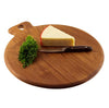 Hutson Acacia Wood Round Cutting & Serving Board | Eco-Friendly Chopping Board for Kitchen Use