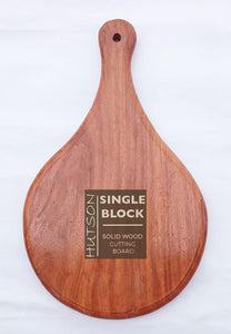 Hutson Round Sheesham Wood Chopping & Pizza Serving Board – 15 x 9 Inches | Reversible, Handcrafted, Multipurpose