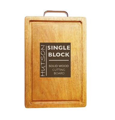 Hutson Mango Wood Cutting Board with Metal Handle | Thick Reversible 1
