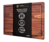 Hutson Jumbo Sheesham Wood Cutting Board with Juice Grooves | Reversible, Anti-Bacterial, Food-Safe (20