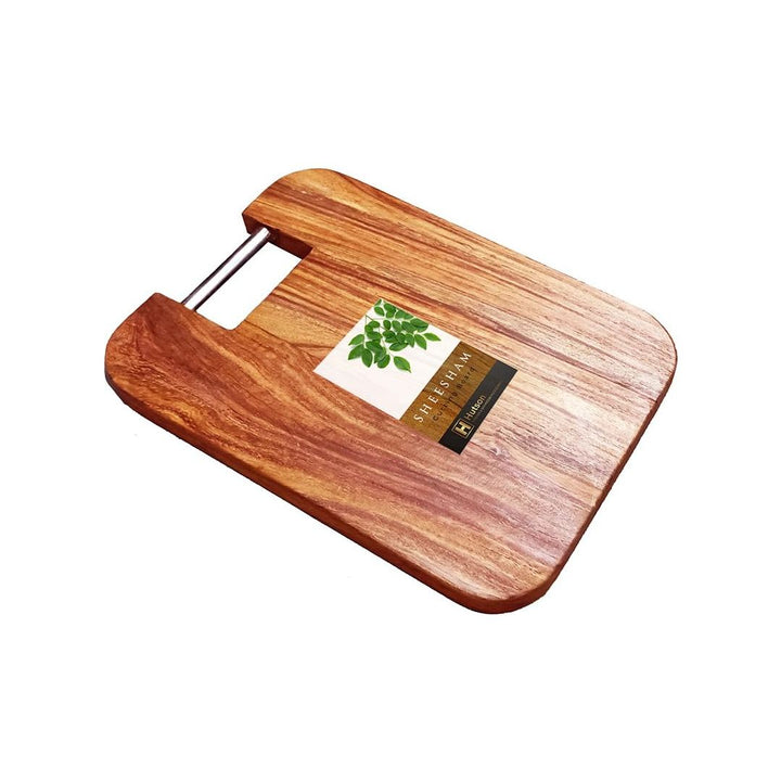 Hutson Handcrafted Sheesham Wood Oval Chopping Board – 15