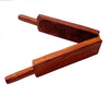 Hutson Authentic 2-in-1 Sheesham Wood Thekua Khajoor Mould - Handmade Thekua Sancha (3 inch)