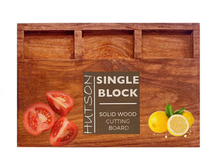 Hutson Sheesham Wood Organizer Chopping Board with 3 Compartments | 100% Natural & Anti-Bacterial | 13